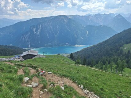 Photo de Katharina le long du parcours