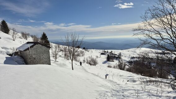 Photo de Fabrizio Plesnizer le long du parcours