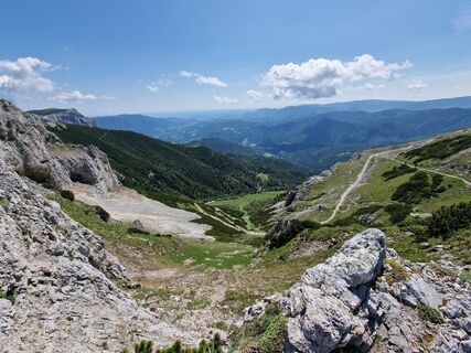 Photo de Gyula Tóth le long du parcours