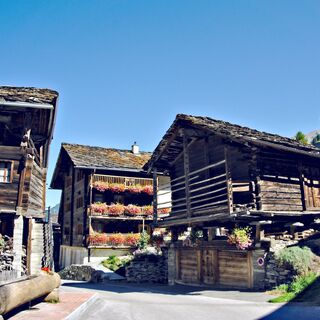Dorf Les Haudères im Val d'Hérens