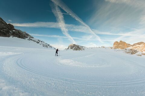 Langlauf am Dachstein Gletscher