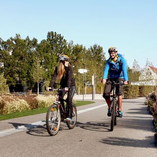 Radfahren im Westendpark