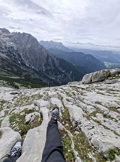 Photo de Sabine Wörgötter le long du parcours
