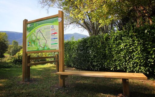 Plan der Trail-Strecken von Contrevoz