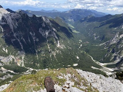 Foto von Vid Klemenčič entlang der Tour
