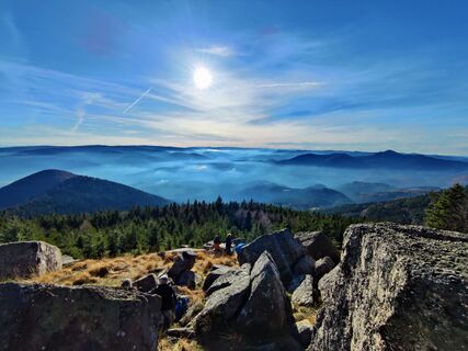 Zdjęcie z Thomas Belat wzdłuż trasy