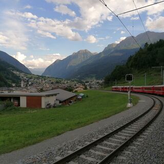Ankunft in Poschiavo