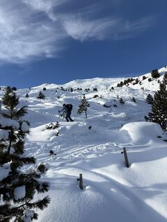 Foto de Helmut Schuchter a lo largo del recorrido