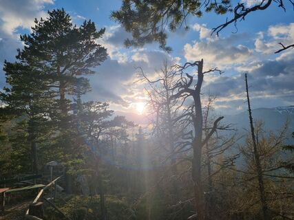 Foto de Christina Fröhlich a lo largo del recorrido