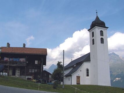 St.Martin ist der Ausgangspunkt der Wanderung