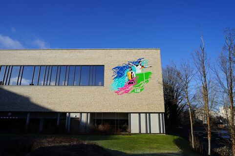 Street-Art-Bild Dixie Dörner und Michael Ballack, Görlitz