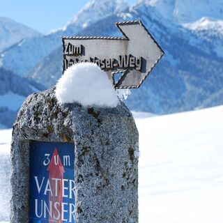 Der Vater unser Weg im Winter