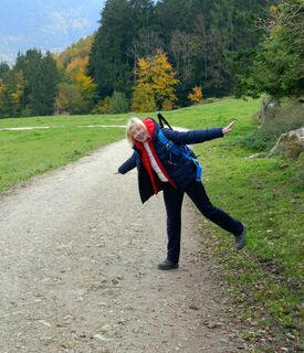 Fotografia z Iris Hahlert na trase