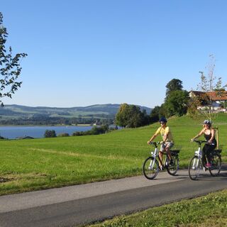 Radfahren am Wallersee