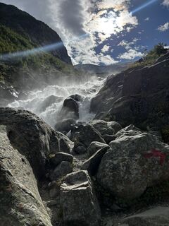 Foto von Lena De Roeck entlang der Tour