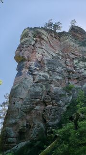 Photo de Yvonne Karcher le long du parcours