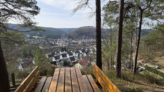 Zdjęcie z Katja Senkel wzdłuż trasy