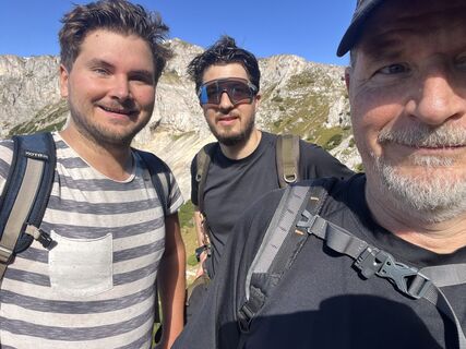 Foto de Andreas Prochaska a lo largo del recorrido