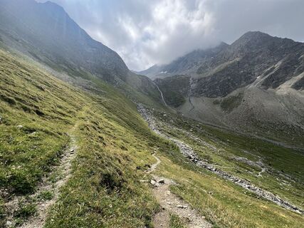 Photo de Laurence Fournier le long du parcours