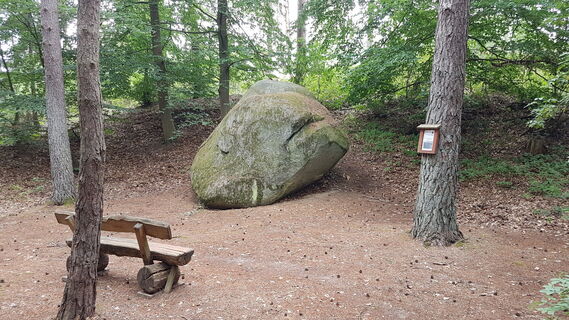 Felsbrocken Findling Ventschau