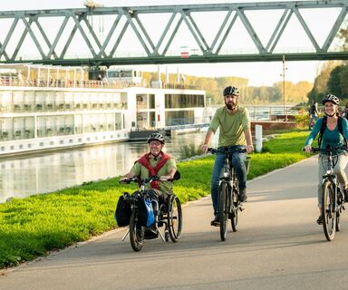 Uferpromenade in Germersheim am Rhein