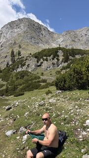 Photo de Zsolt Kozsla le long du parcours
