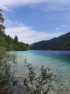 Zdjęcie z Sandra Schlatter wzdłuż trasy