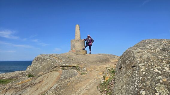 Photo de Edit Szoboszlay le long du parcours