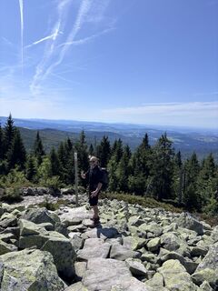 Foto von Johannes Schäufl entlang der Tour