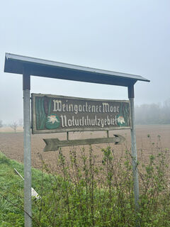 Weingartener Moor Schild