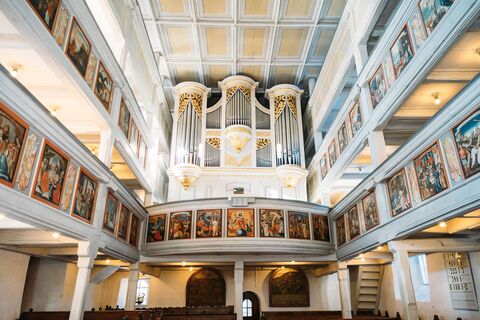 Wehrkirche Großrückerswalde Innenansicht