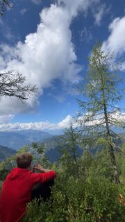 Foto von Luca entlang der Tour