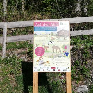 Die Schautafeln informieren über das bäuerliche Leben und wurden von Bäuerinnen liebevoll gestaltet