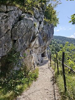 Photo de Katharina Kussegg le long du parcours