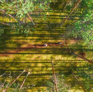 Jyri und Pärnä Trail aus der Luft gesehen