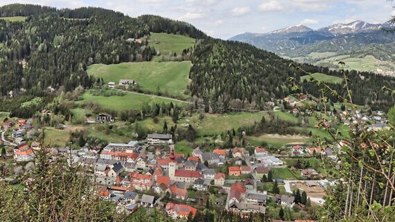 Blick auf Oberzeiring