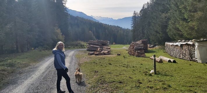 Foto de Arno Burtscher a lo largo del recorrido
