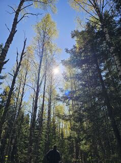 Foto de Angelika Gerung a lo largo del recorrido