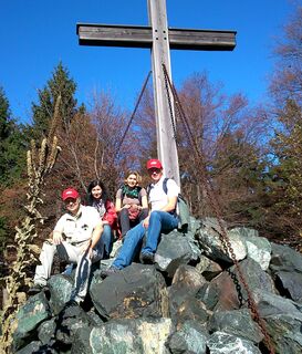 Gipfelkreuz beim Hirschenstein