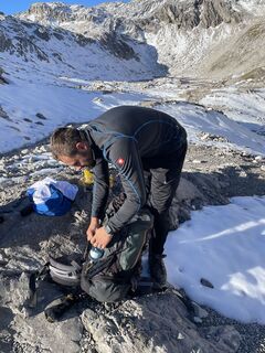 Foto de Philipp Türtscher a lo largo del recorrido
