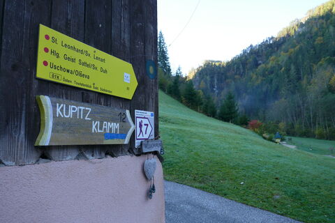 wir starten Richtung Kupitzklamm