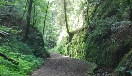 Beginn der Landgrafenschlucht bei Eisenach