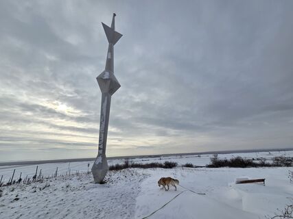 Photo de Thomas Hillinger le long du parcours