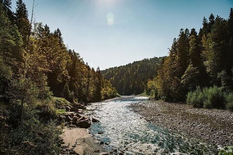 Der Achtalweg entlang der Bregenzerache