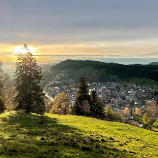Sonnenuntergang auf dem Staufen