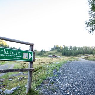 Hinweisschild Lackenalmen