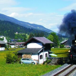 Dampfzug Richtung Krimml