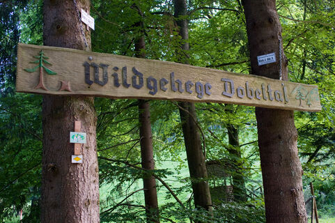 Eingang Wildgehege Dobeltal