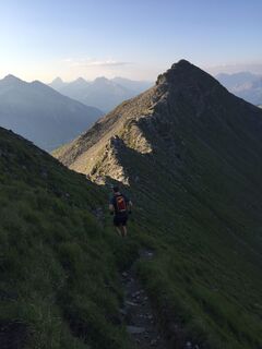Trail Running auf dem Grat