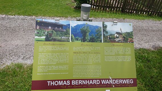Infotafel beim Seelackenmuseum
